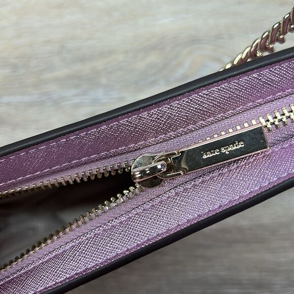 6486 Kate Spade Metallic Pink Clutch with Chain Strap - Picture 9 of 10
